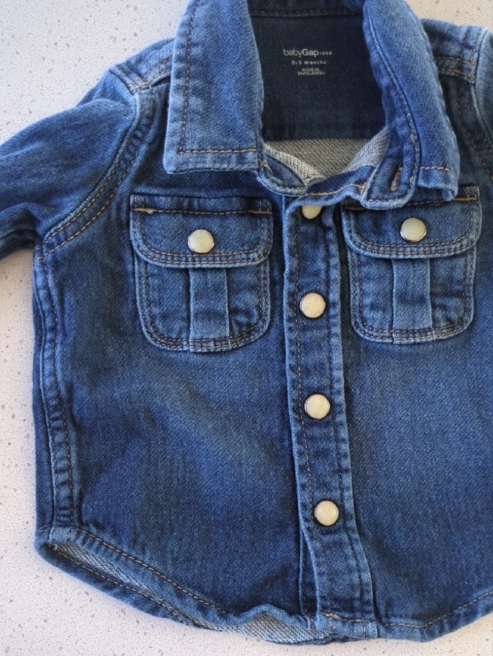 GAP Baby Blue Denim Jacket 0-3 Months